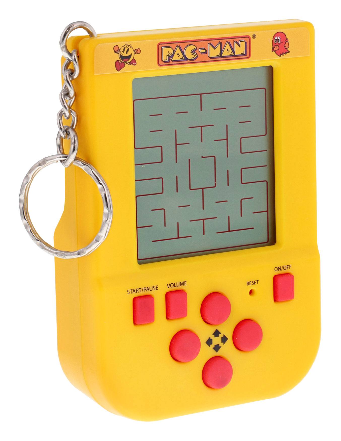 Pac-Man Mini Consola de Juego con Llavero Mini Retro